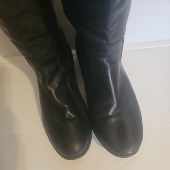 Frye Melissa Button 2 Tall Riding Boots Black Leather Women Size 6.5B Sty 77167 - Picture 4 of 13